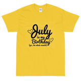 Birthday Month July Short Sleeve T-Shirt