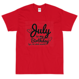 Birthday Month July Short Sleeve T-Shirt