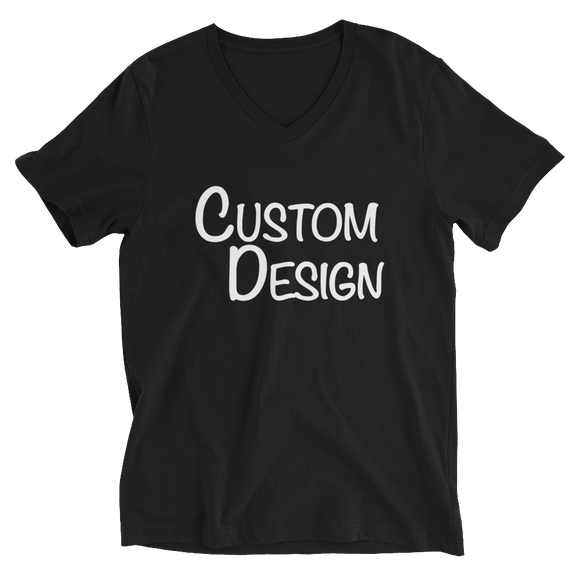 Design Your Own Unisex Short Sleeve V-Neck T-Shirt